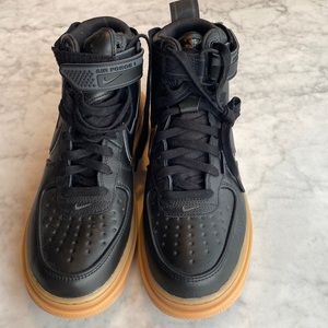 Nike Air Force 1 Gore-Tex Black Leather Sneakers